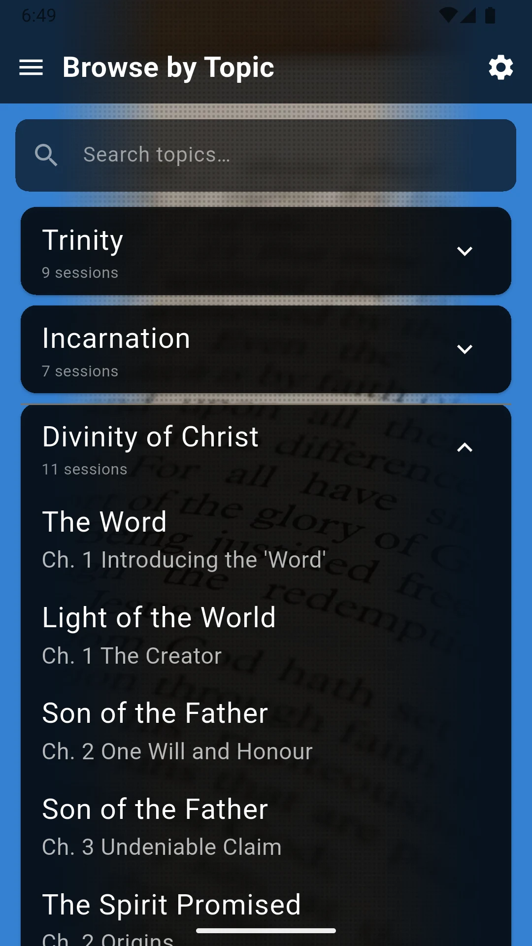 John's Gospel screenshot