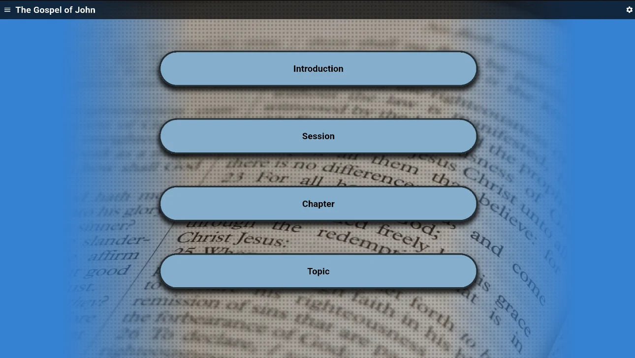 John's Gospel screenshot